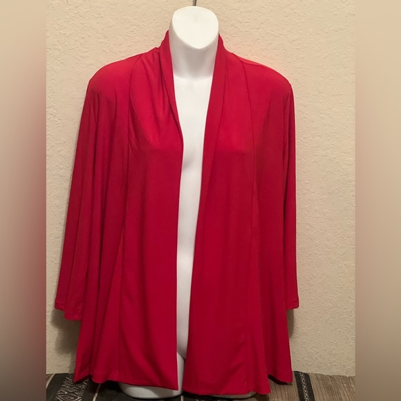 Slinky Brand Sweaters - Beautiful Red Cardigan